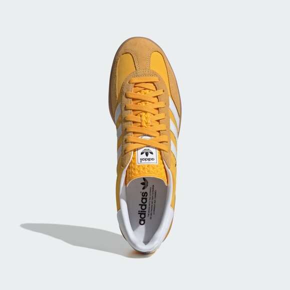 [NEW] Men's adidas Gazelle Indoor Shoes Yellow IE6606 - Picture 2 of 8